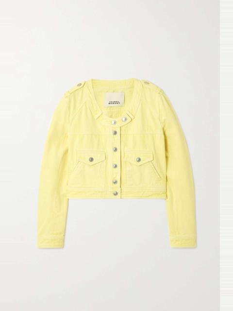 Isabel Marant Valene cropped denim jacket