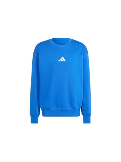 adidas adidas All Szn Fleece Graphic Sweatshirt Royal Blue Off White