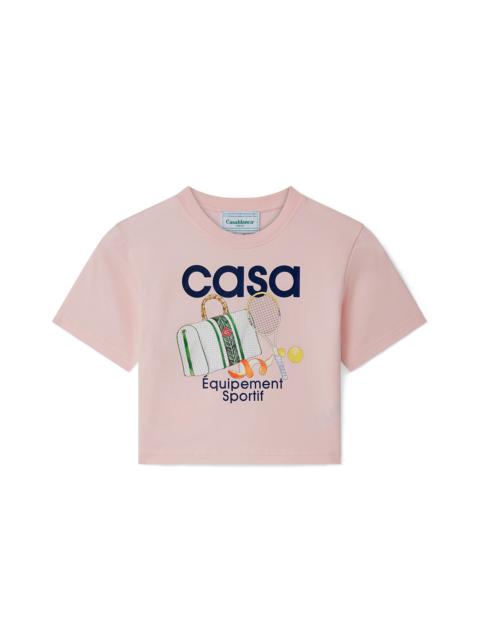 CASABLANCA Equipement Sportif Cropped T-Shirt | Casablanca Paris
