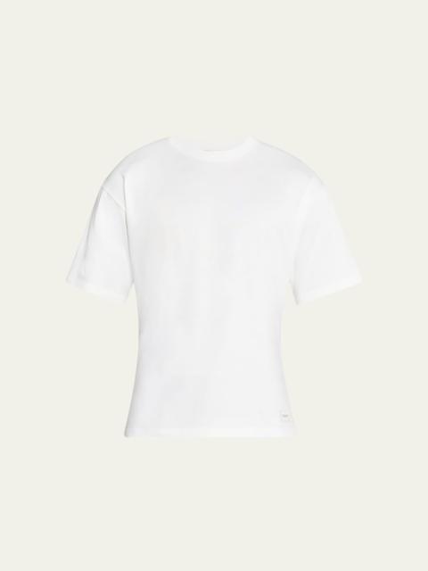 SAINT LAURENT Men's T-Shirt with Logo Patch