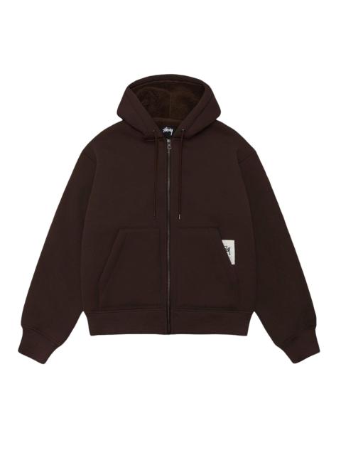 Stüssy Stussy Bonded Sherpa Hoodie 'Brown'