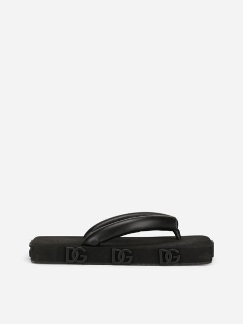 Dolce & Gabbana Rubber thong sandals