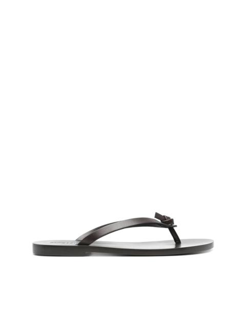 SAINT LAURENT Laguna leather flip-flops