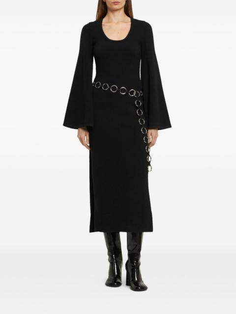 MICHAEL KORS bell-sleeve belted midi dress