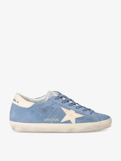 Women's Superstar 5086 star-embroidered leather low-top trainers