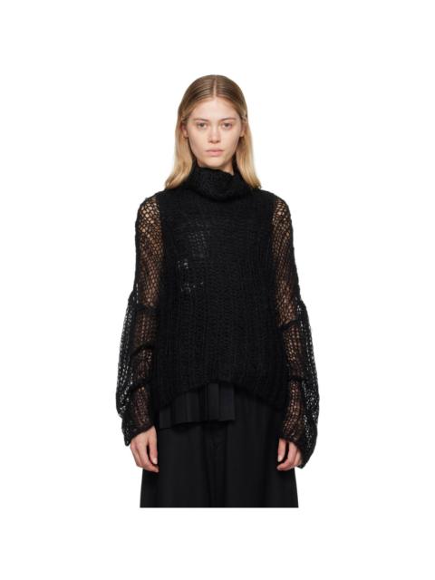 Yohji Yamamoto Black Dian 2 R-Mohair Turtleneck