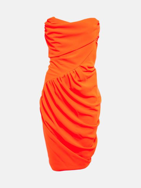 Vivienne Westwood Draped crêpe corset minidress