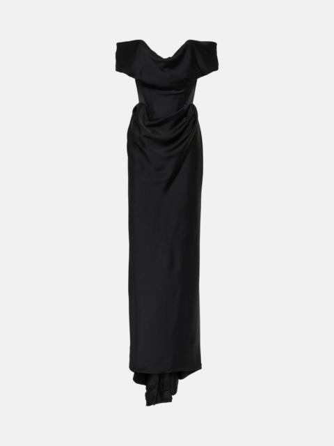 Vivienne Westwood Nova Cocotte crêpe satin gown