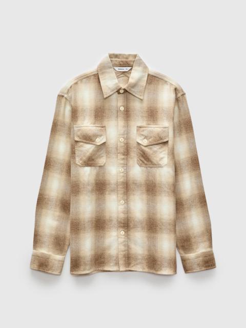 3sixteen Crosscut Flannel in Sand Ombre