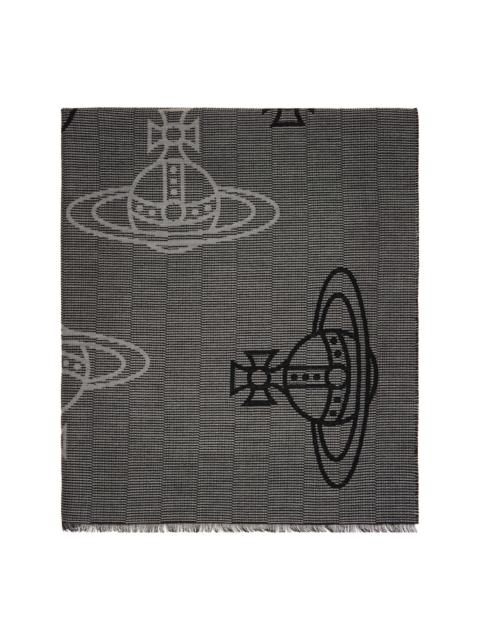 Vivienne Westwood Gray Orb Scarf