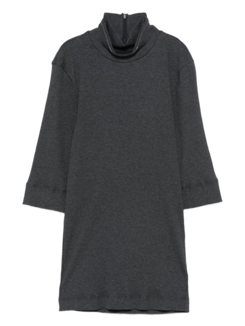 Brunello Cucinelli high-neck ribbed top