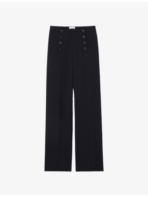 Claudie Pierlot Sailor High-Rise Woven Trousers