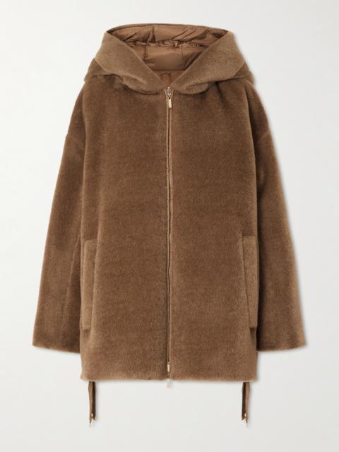 Max Mara The Cube Olivia Hooded Reversible Alpaca And Wool-blend And Quilted Shell Down Jacket