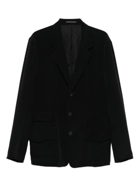 Yohji Yamamoto three-button patch-pocket blazer