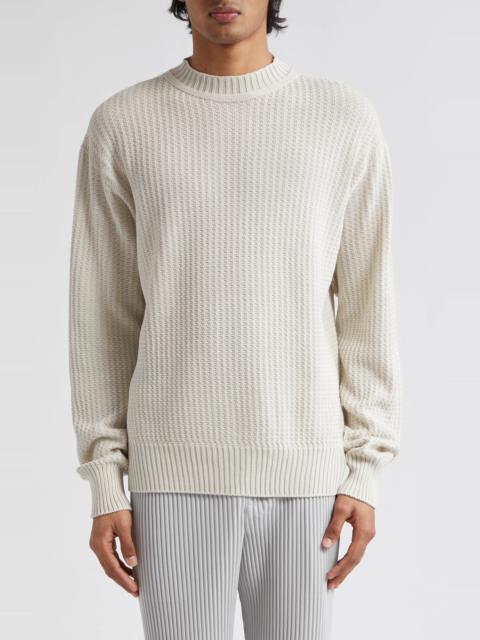 ISSEY MIYAKE Common Textured Knit Sweater