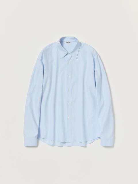 AURALEE WASHED FINX TWILL SLIM SHIRT