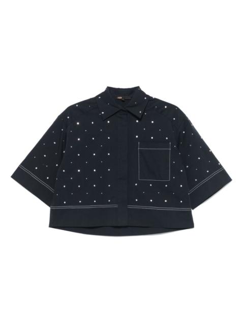maje cropped shirt
