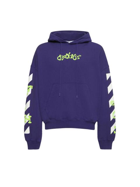 Off-White Off-White Opposite Arrow Boxy Hoodie 'Purple/Lime'