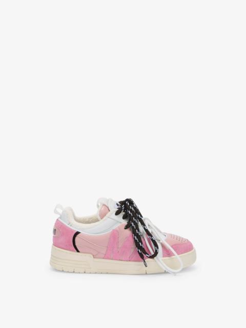 Moschino CALFSKIN AND SUEDE SNEAKERS