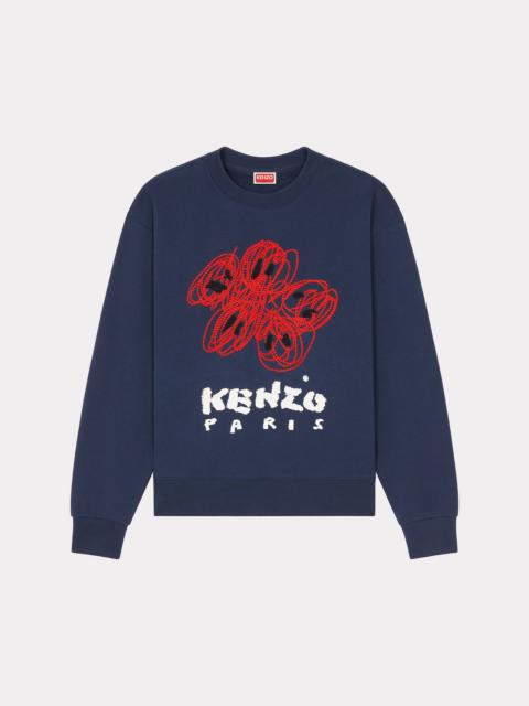 'KENZO Drawn Varsity' embroidered sweatshirt