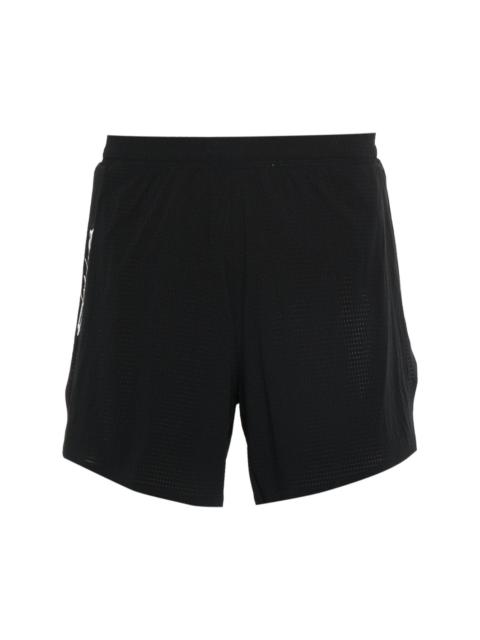 Y-3 Run perforated shorts