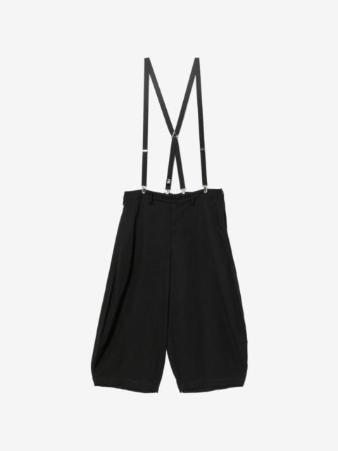 BLACK COMME des GARÇONS drop-crotch suspenders trousers