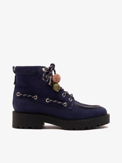 Larroudé Cyprus Boot Indigo Suede