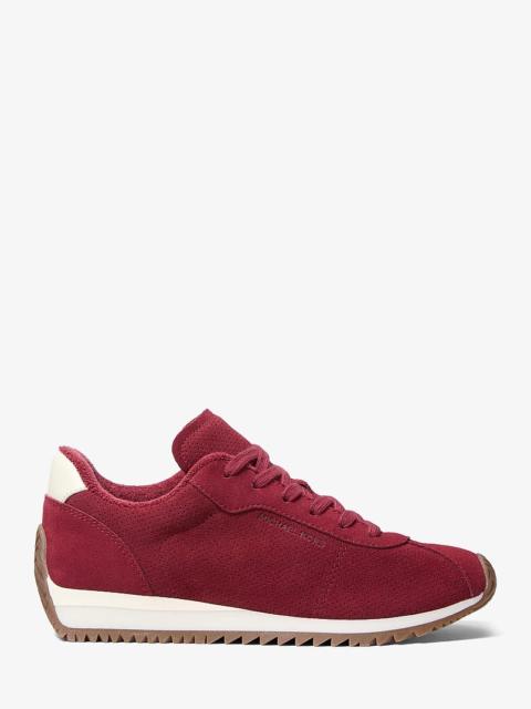 MICHAEL KORS Rhodes Suede and Leather Trainer