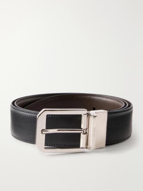ZEGNA 3cm Reversible Leather Belt