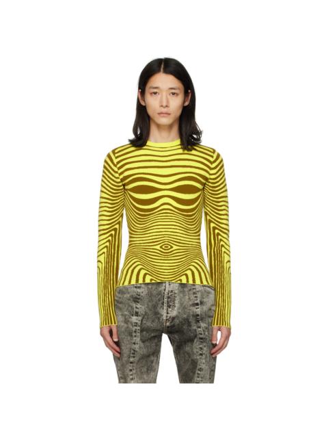 Jean Paul Gaultier Green Body Morphing Sweater