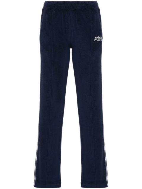 Sporty & Rich logo-embroidered terry-cloth trousers