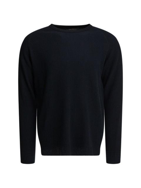 BEAMS PLUS waffle-texture long-sleeve T-shirt