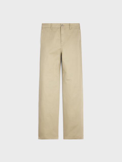 straight chinos in cotton twill