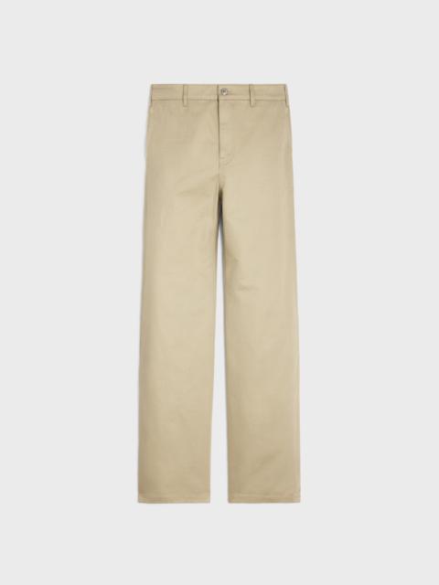CELINE straight chinos in cotton twill