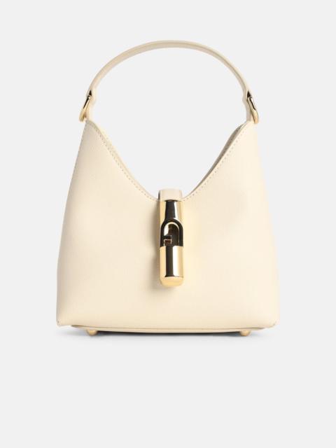 FURLA CREAM LEATHER 'HOBO IRIDE' MINI BAG