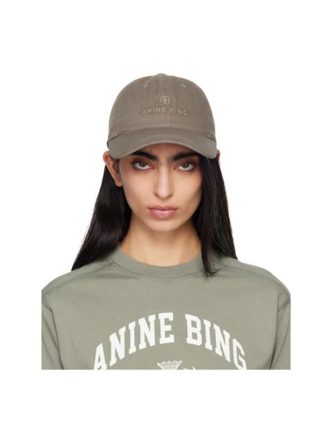 ANINE BING Green Jeremy Baseball Cap