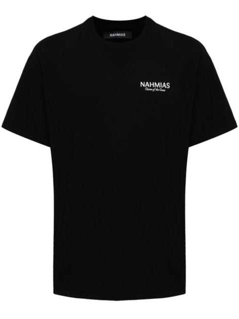 NAHMIAS logo-embroidered cotton T-shirt