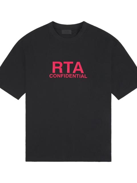 RTA Colin Oversized Short Sleeve Tee "Black Case File" MCVUK1447 T1322BKCFL