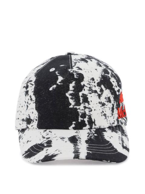 PRINTED BASEBALL CAP WITH LOGO EMBROIDERY