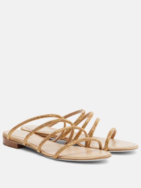 RENE CAOVILLA Erin crystal-embellished sandals