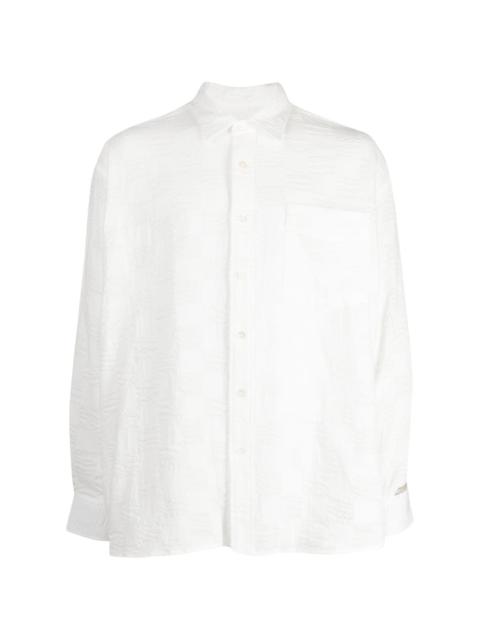 ADER error textured-finish cotton shirt