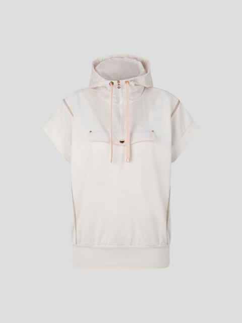 BOGNER Pauline Short-sleeved hoodie in Sand