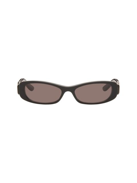 BALENCIAGA Black Rectangular Sunglasses