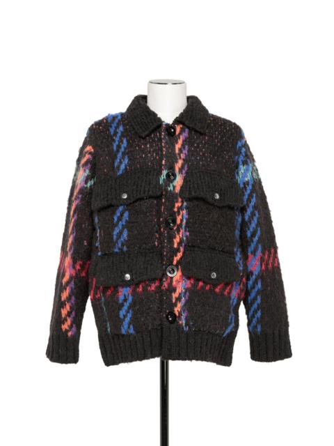 Jacquard Knit Blouson