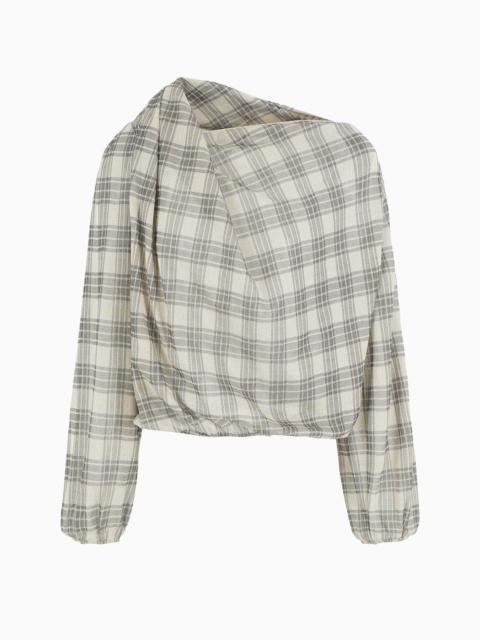 GIORGIO ARMANI Cotton and silk jacquard jersey jumper