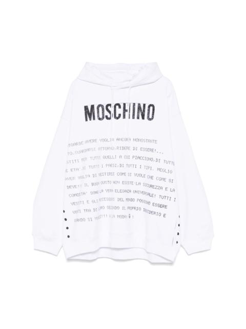 Moschino Archive Message hoodie