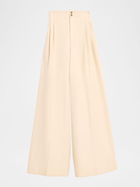 Zimmermann Hypnotic Straight Wool Pants