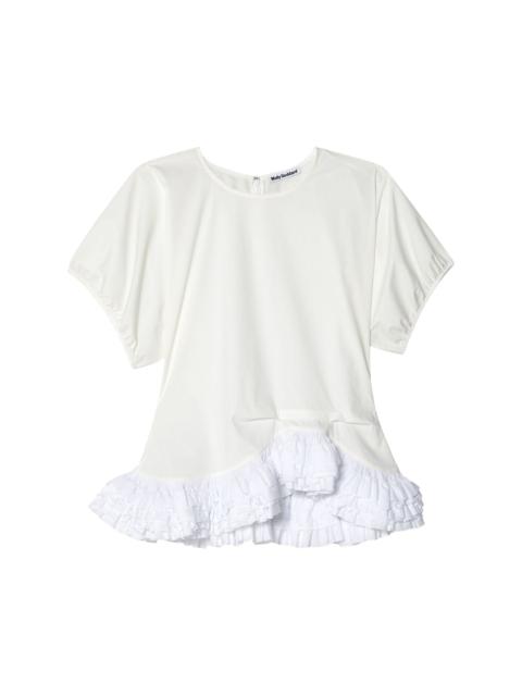 ruffle-trim T-shirt