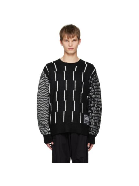VERSACE JEANS COUTURE Black Piece Number Sweater
