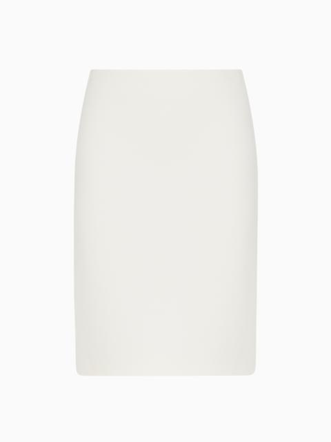 EMPORIO ARMANI OTTOMAN JERSEY PENCIL SKIRT